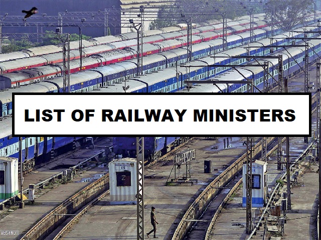 Indian Railways Ministers List
